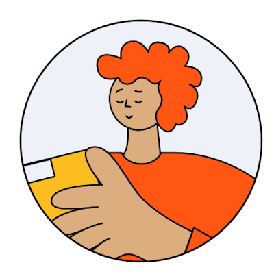 Persona HR Employee David Cartoon illustration of a male with red hair